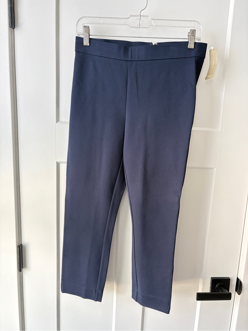 J. Crew “Pixie” cropped navy stretch pant size medium New with tags